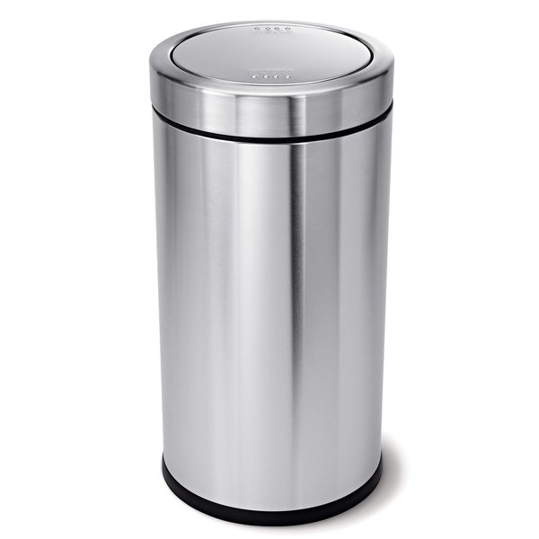 Simplehuman 145 gal Trash Can, Brushed, Stainless Steel CW1442